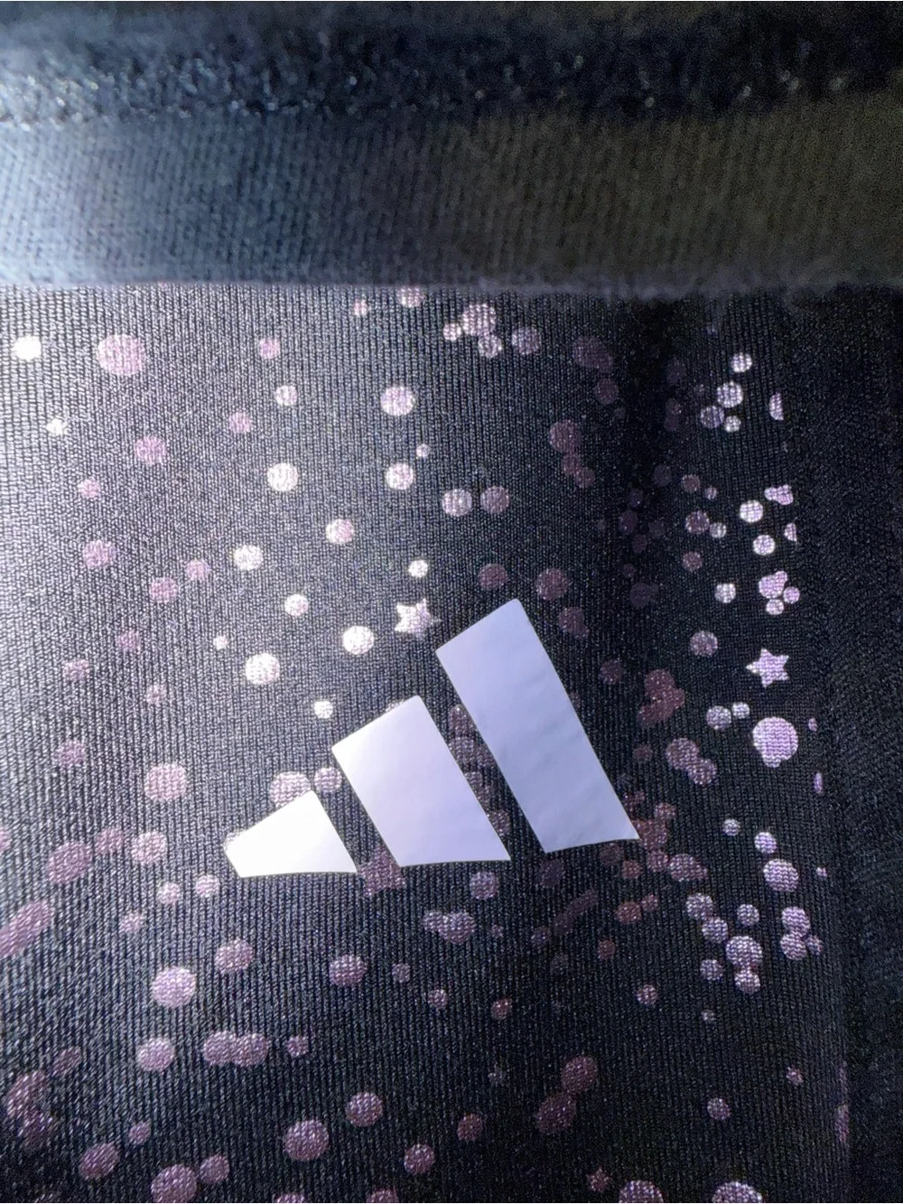 Adidas  Black & Pink foiled Speckled Logo Two-Piece Set